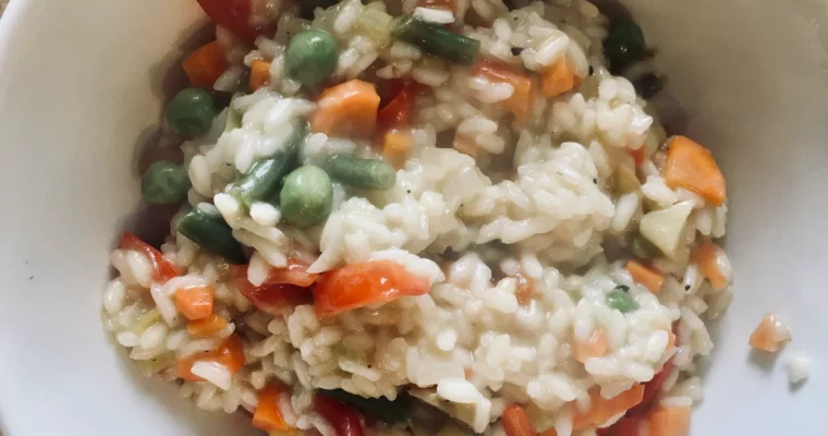 Il risotto con le verdure