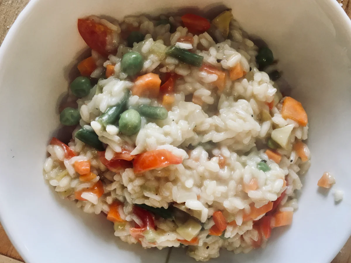 Il risotto con le verdure