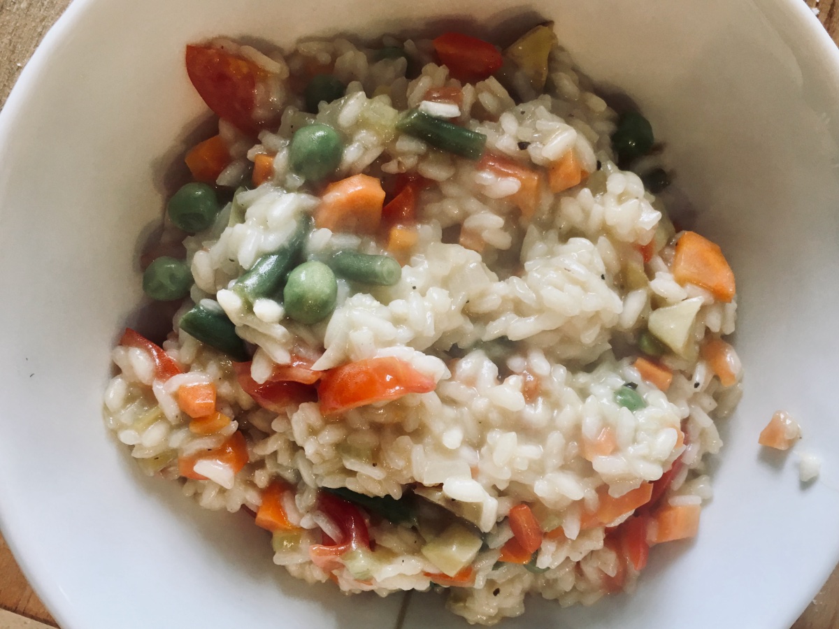 Il risotto con le verdure della laguna di Venezia