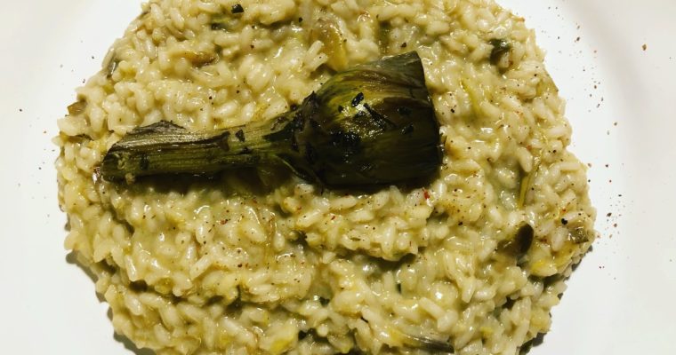 Le castraure (carciofini) e il risotto