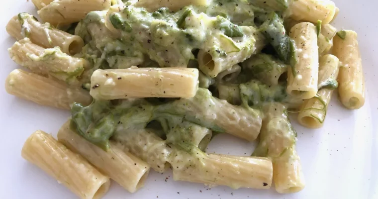 I maccheroni e la crema di asparagi