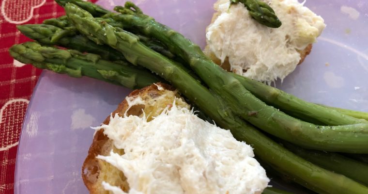 Il baccalà mantecato e gli asparagi